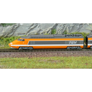 Azar T01-OR1A Coffret TGV Paris Sud-Est (PSE), record du monde, SNCF, orange, échelle Z AZAR Models AZAR_T01-OR1A - 2