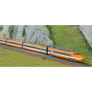 Azar T01-OR1D Coffret TGV Paris Sud-Est (PSE), record du monde, SNCF, orange, digitale, échelle Z AZAR Models AZAR_T01-OR1D - 7