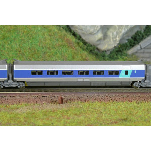 Azar T01-AB2 Set de 3 voitures supplémentaires TGV Paris Sud-Est (PSE), SNCF, Atlantique, échelle Z AZAR Models AZAR_T01-AB2 - 4