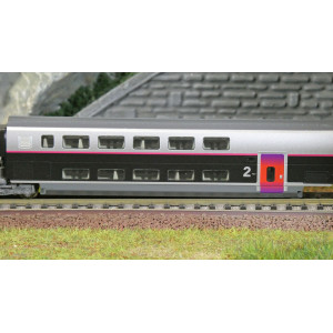 Kato 10-2132 Set de 5 voitures complémentaires TGV Euroduplex SNCF, InOui, N 1/160 Kato KATO_10-2132 - 6