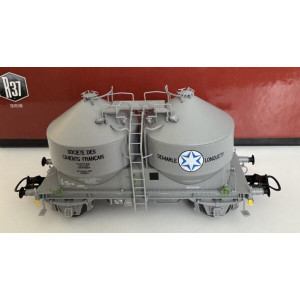 R37 HO43124 Wagons cimentier, DEMARLE LONQUETY, ep. IV Rail 37 - R37 R37_HO43124 - 2