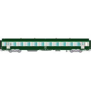 R37 HO42503 Voiture voyageurs USI, B10t, bogies Y16, Inter-circulation UIC, Dijon, éclairée Rail 37 - R37 R37_HO42503 - 1