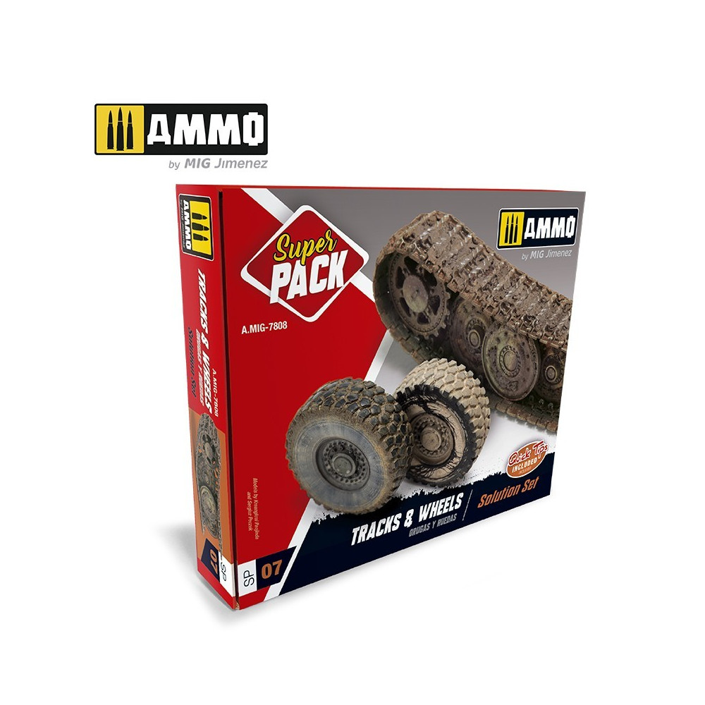 Set Super Pack Chenilles et Roues Mig Ammo AMMO - MIG Jimenez A.MIG-7808 - 1