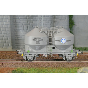 R37 HO43124 Wagons cimentier, DEMARLE LONQUETY, ep. IV Rail 37 - R37 R37_HO43124 - 2