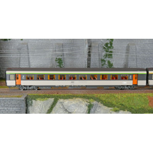 LS Models 41998 Set de 3 voitures corail VTU, SNCF, Le Montaigne, B5rtux / A10rtu / B11rtu, logo encadré, éclairée Ls models LSM