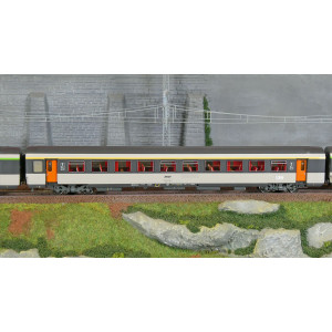 LS Models 41998 Set de 3 voitures corail VTU, SNCF, Le Montaigne, B5rtux / A10rtu / B11rtu, logo encadré, éclairée Ls models LSM