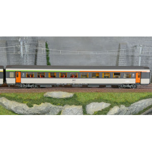 LS Models 41998 Set de 3 voitures corail VTU, SNCF, Le Montaigne, B5rtux / A10rtu / B11rtu, logo encadré, éclairée Ls models LSM