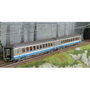 LS Models 41217 Set de 2 voitures VTU, B10tux / B10tux, livrée TER Rhône-Alpes, SNCF, logo Casquette, éclairées Ls models LSM_41