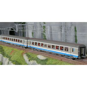 LS Models 41217 Set de 2 voitures VTU, B10tux / B10tux, livrée TER Rhône-Alpes, SNCF, logo Casquette, éclairées Ls models LSM_41