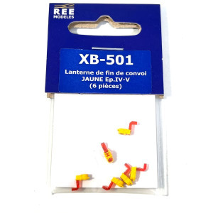 Ree modeles XB 501 Lanterne feux de fin de convoi modernes jaunes SNCF (x6) Ree Modeles XB-501 - 2
