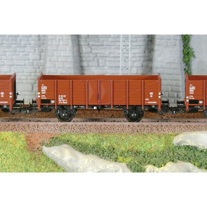 Roco 6600146 Set de 3 wagons tombereaux, type El-u (Omu), DR Roco Roco_6600146 - 3
