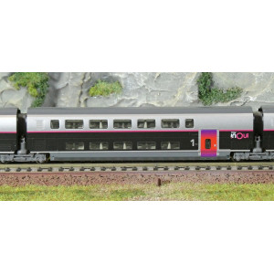 Kato 10-2132 Set de 5 voitures complémentaires TGV Euroduplex SNCF, InOui, N 1/160 Kato KATO_10-2132 - 3