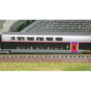 Kato 10-2132 Set de 5 voitures complémentaires TGV Euroduplex SNCF, InOui, N 1/160 Kato KATO_10-2132 - 5