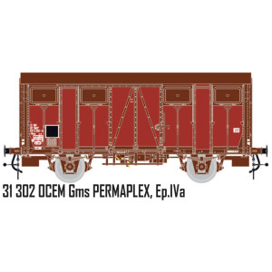 LS Models 31302 Wagon OCEM Gms PERMAPLEX, SNCF, livré rouge, ep.IVa Ls models Lsm_31302 - 1