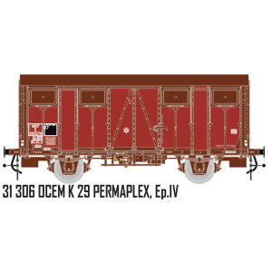 LS Models 31306 Wagon OCEM K 29 PERMAPLEX, SNCF, livré rouge, ep.IV Ls models Lsm_31306 - 1
