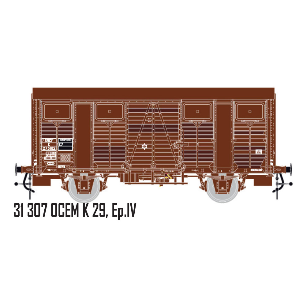 LS Models 31307 Wagon OCEM K 29, SNCF, livré marron, ep.IV Ls models Lsm_31307 - 1