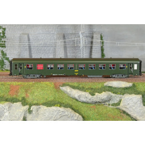 R37 HO42501 Voiture voyageurs USI, B10t, bogies Y16, soufflets, Batignolles, éclairée Rail 37 - R37 R37_HO42501 - 2