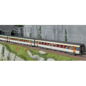 LS Models 41999 Set de 3 voitures corail VTU, SNCF, Le Montaigne, A10rtu / B11tu / B11tu, logo encadré, éclairée Ls models LSM_4