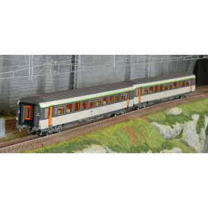 LS Models E200 Set de 2 voitures corail VTU, SNCF, B10tu / B11tu, logo Encadré, éclairée Ls models LSM_E200 - 2
