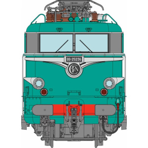 Ree Modeles MB252 Locomotive électrique BB 25236, SNCF, Livrée verte, VÉNISSIEUX avec jupes Ree Modeles MB-252 - 2