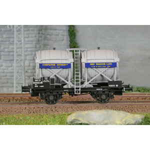 Ls Models 30560 Wagon citerne OCEM Bi-foudres, sans guérite, gris, CIWL, SNCF Ls models Lsm_30560 - 2