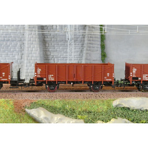 Roco 6600146 Set de 3 wagons tombereaux, type El-u (Omu), DR Roco Roco_6600146 - 3