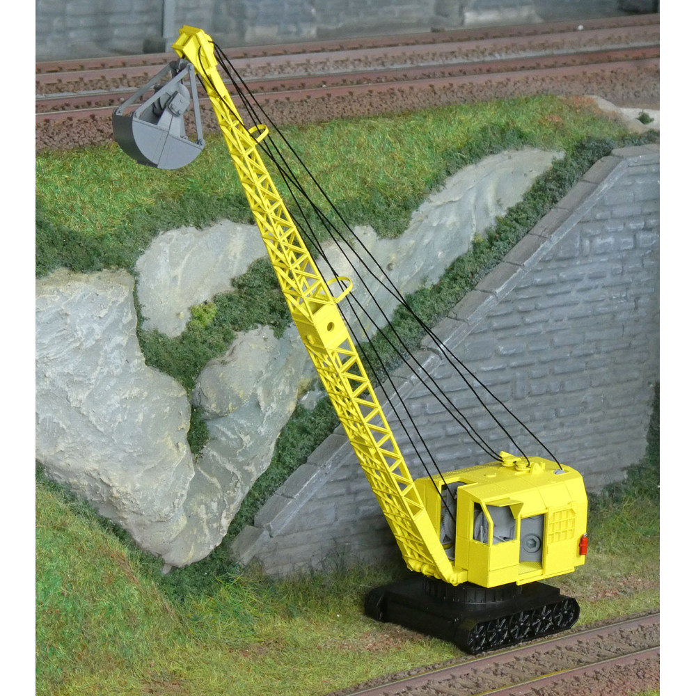 Ree Modeles CB159 Grue BONDY sur chenille jaune Ree Modeles CB-159 - 1