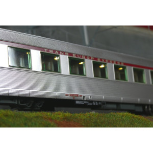 Coffret de 3 voitures TEE « Jules Verne », SNCF, n.2/2, éclairé, sonore - Jouef HJ4206HM Jouef HJ4206HM - 3