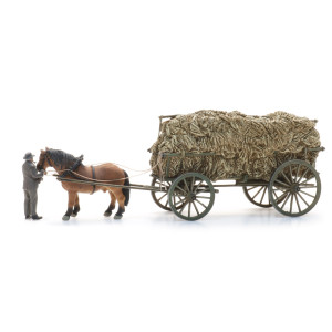 Artitec 387.619 Charrette à foin avec cheval + figurine Artitec Arti_387.619 - 6