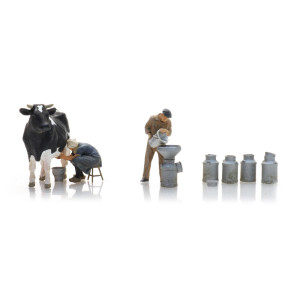 Artitec 5870023 Personnages, Agriculteurs laitiers avec vache et pots de lait Artitec Arti_5870023 - 1