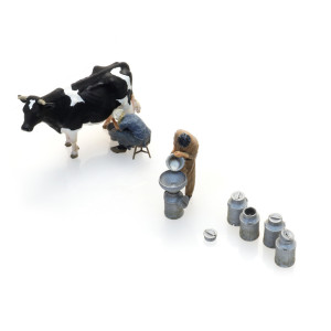 Artitec 5870023 Personnages, Agriculteurs laitiers avec vache et pots de lait Artitec Arti_5870023 - 2