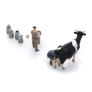 Artitec 5870023 Personnages, Agriculteurs laitiers avec vache et pots de lait Artitec Arti_5870023 - 3
