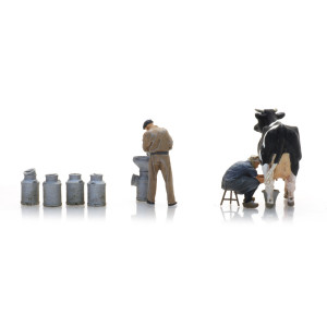 Artitec 5870023 Personnages, Agriculteurs laitiers avec vache et pots de lait Artitec Arti_5870023 - 4