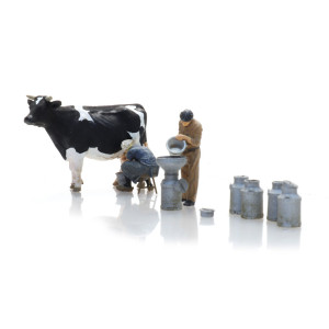 Artitec 5870023 Personnages, Agriculteurs laitiers avec vache et pots de lait Artitec Arti_5870023 - 5