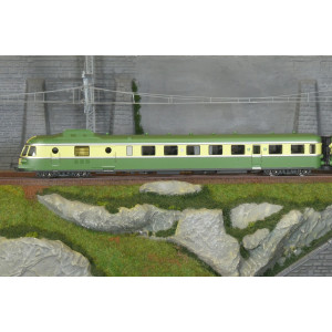 Ree Modeles MB259 Autorail RGP 1 X 2728, vert, avec cuisine, SNCF, NOISY Ree Modeles MB-259 - 2