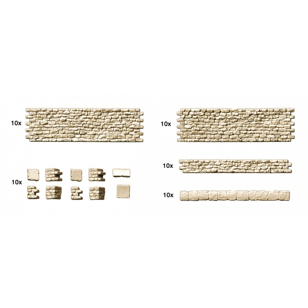 Preiser 18215 Murs et murets en pierres Preiser Preiser_18215 - 1