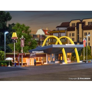 Vollmer 43635 Maquette, Restaurant Mc Donald's avec McCafé Vollmer Vollmer_43635 - 2