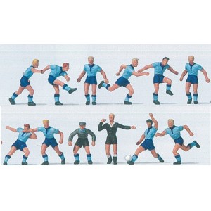 Preiser 10756 Personnages, Equipe de foot bleu clair / foncé Preiser Preiser_10756 - 1