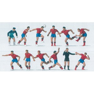 Preiser 10760 Personnages, Equipe de foot bleu rouge / bleu Preiser Preiser_10760 - 1