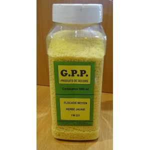 GPP FM 221 Flocage Mousse Herbe Jaunie  Pot de 1 litre Gpp GPP_FM_221 - 1