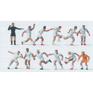 Preiser 10762 Personnages, Equipe de foot blanc / blanc Preiser Preiser_10762 - 1