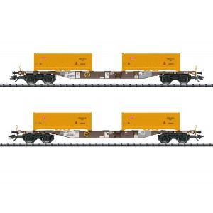 Trix 24136 Set de 2 wagons porte-conteneurs "Terrassement Stuttgart 21", AAE Trix Trix_24136 - 6