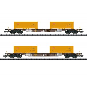 Trix 24138 Set de 2 wagons porte-conteneurs "Terrassement Stuttgart 21", AAE Trix Trix_24138 - 6