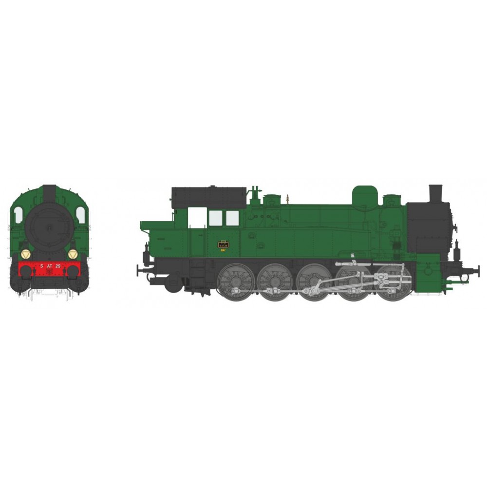 Ree Modeles MBE 005 Locomotive à vapeur T-16 Ex-Allemande, PLM 5 AT 29, sonore, fumée Ree Modeles MBE-005 - 1