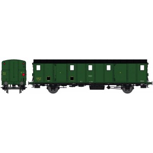 Ree Modeles VB 112 Voiture fourgon OCEM 30, toit noir, ex-ETAT, SNCF, BATTIGNOLES, feux Ree Modeles VB-112 - 3