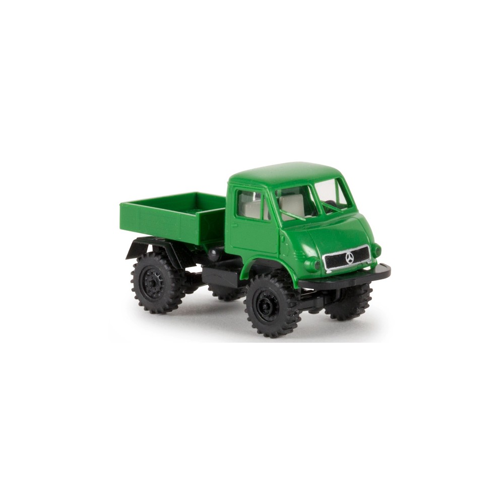 Brekina 39062 Unimog 402 à plateau, Vert sapin Sai Sai_39062 - 1