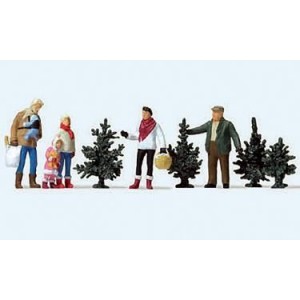 Preiser 10627 Personnages, achat du sapin de noel Preiser Preiser_10627 - 1