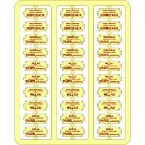 Ree Modeles XB051 Plaques Itinéraires pour voitures voyageurs, Sud-Ouest, lettres rouges Ree Modeles XB-051 - 1