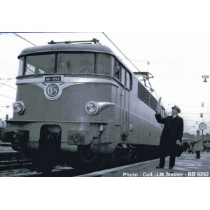 Ree Modeles MB080.S Locomotive électrique BB 9262, origine verte Sud-Ouest, dépôt Paris SO, sonore, panthos motorisés Ree Modele