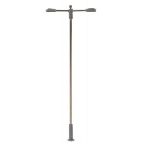 Faller 180203 Eclairage, Lampadaire lampe en prolongement 9.3cm, deux bras, avec LED Faller Faller_180203 - 1